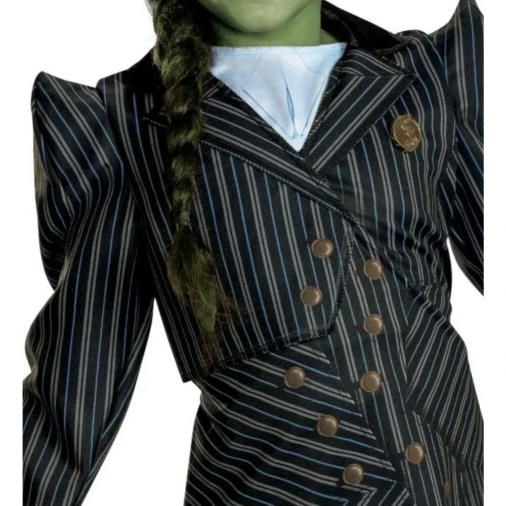 Wicked Elphaba Shiz University Costume Dress Kids Size Medium 7-8 Halloween Girl